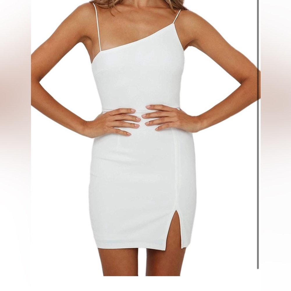 White Bodycon Dress. Size Small